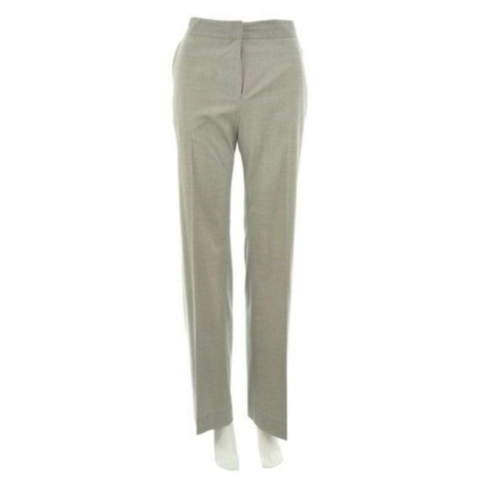 MAX MARA GREY WOOL & SILK BLEND PANTS SIZE 8